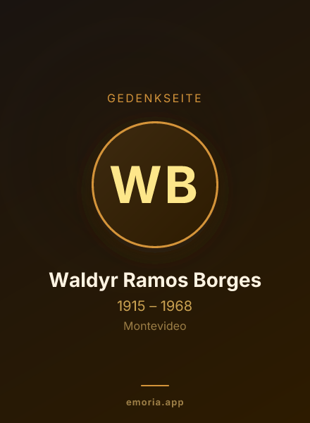 Gedenkportrait von Waldyr Ramos Borges