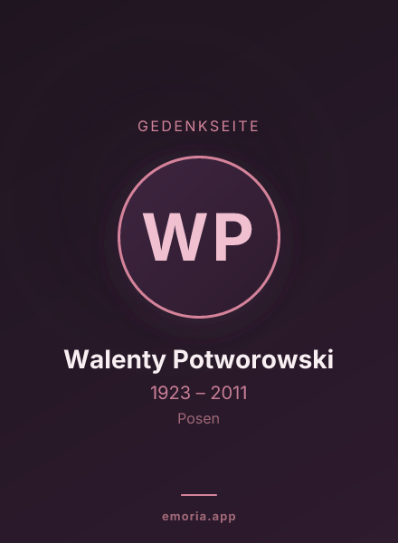 Gedenkportrait von Walenty Potworowski