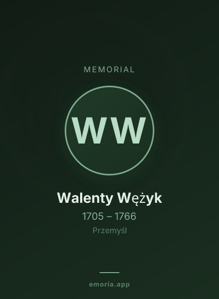 Memorial portrait of Walenty Wężyk
