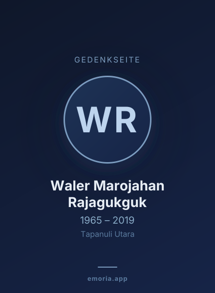 Gedenkportrait von Waler Marojahan Rajagukguk