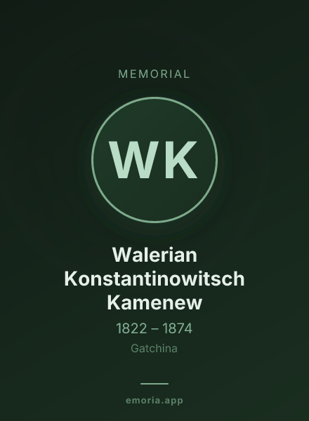 Memorial portrait of Walerian Konstantinowitsch Kamenew