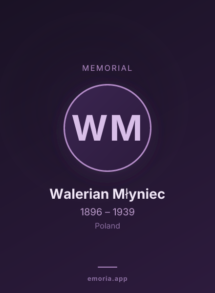 Memorial portrait of Walerian Młyniec