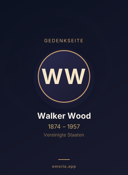 Gedenkportrait von Walker Wood