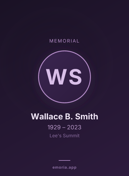 Memorial portrait of Wallace B. Smith
