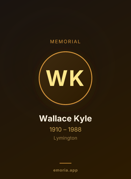 Memorial portrait of Wallace Kyle