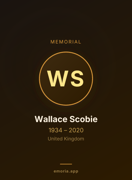 Memorial portrait of Wallace Scobie