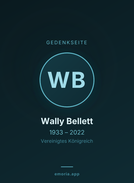 Gedenkportrait von Wally Bellett