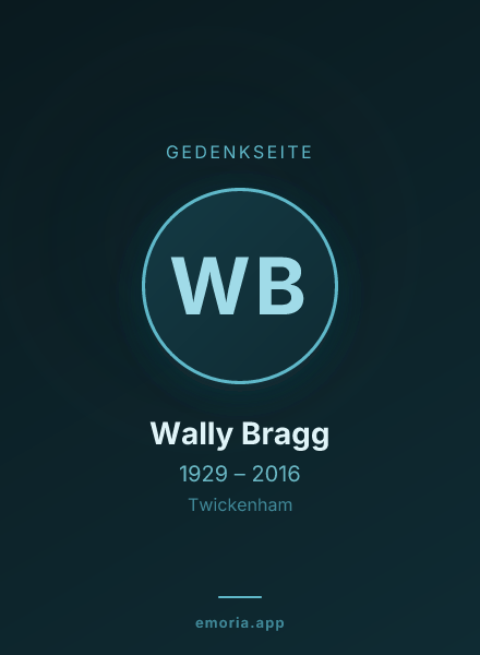 Gedenkportrait von Wally Bragg