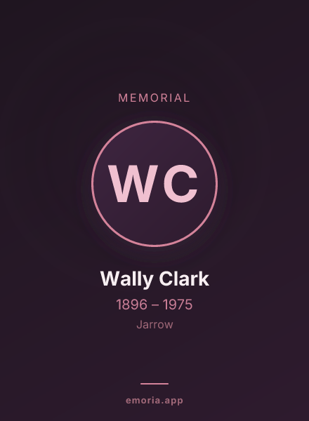 Memorial portrait of Wally Clark