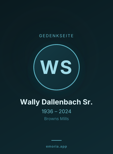 Gedenkportrait von Wally Dallenbach Sr.