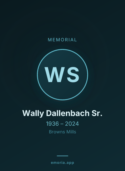 Memorial portrait of Wally Dallenbach Sr.