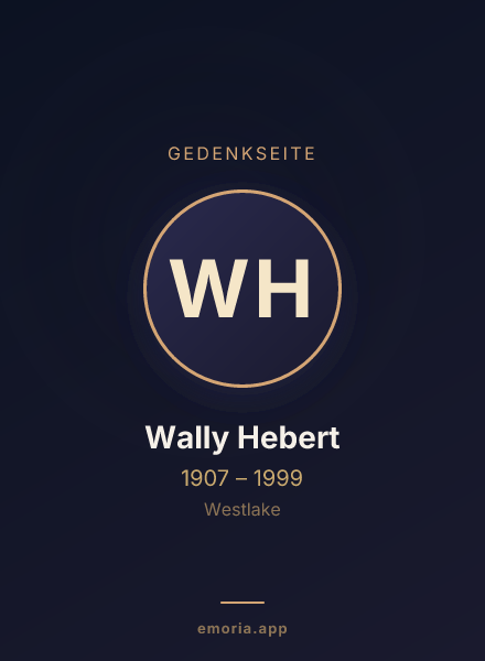 Gedenkportrait von Wally Hebert