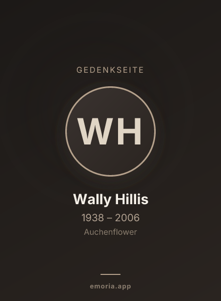 Gedenkportrait von Wally Hillis