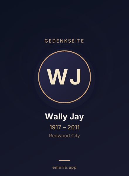 Gedenkportrait von Wally Jay