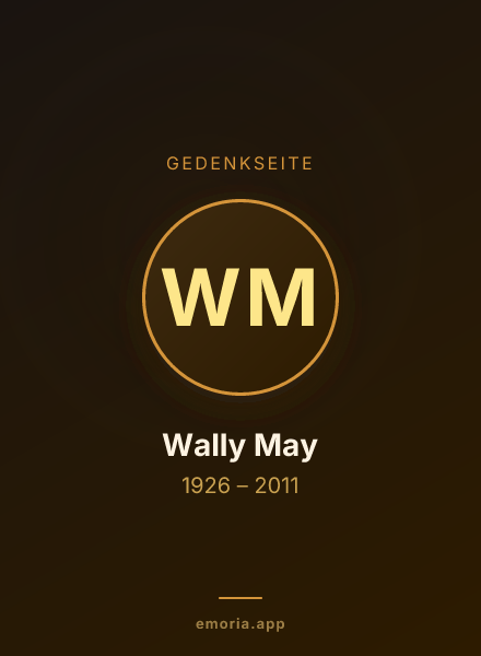 Gedenkportrait von Wally May