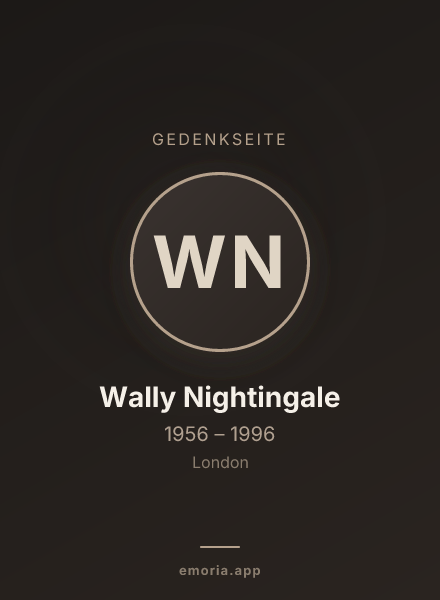Gedenkportrait von Wally Nightingale