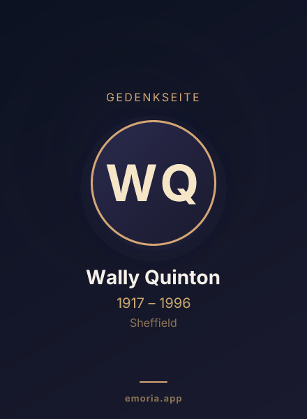 Gedenkportrait von Wally Quinton