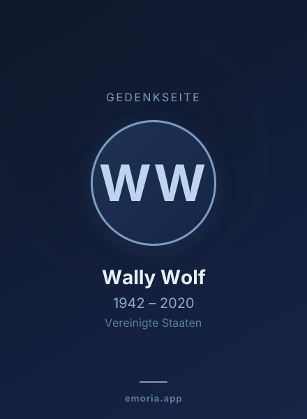 Gedenkportrait von Wally Wolf