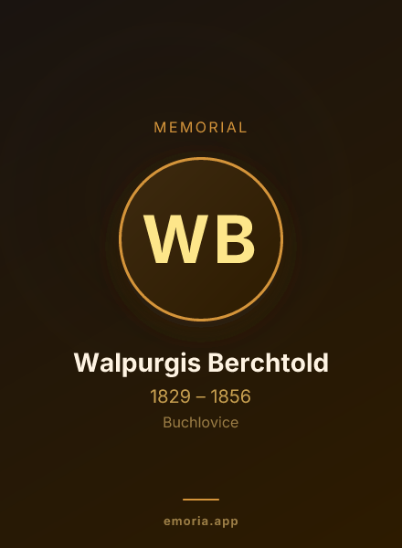 Memorial portrait of Walpurgis Berchtold