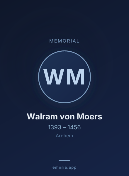 Memorial portrait of Walram von Moers
