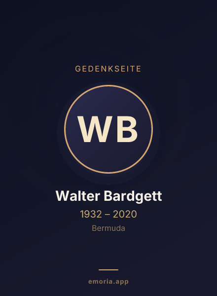 Gedenkportrait von Walter Bardgett