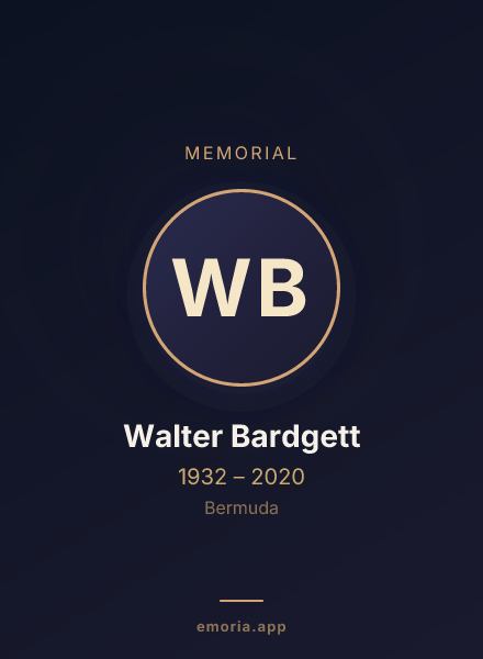 Memorial portrait of Walter Bardgett