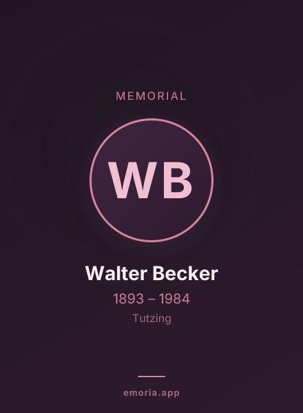Memorial portrait of Walter Becker