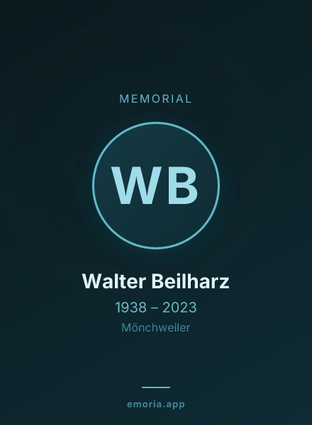 Memorial portrait of Walter Beilharz