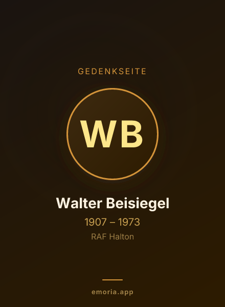 Gedenkportrait von Walter Beisiegel
