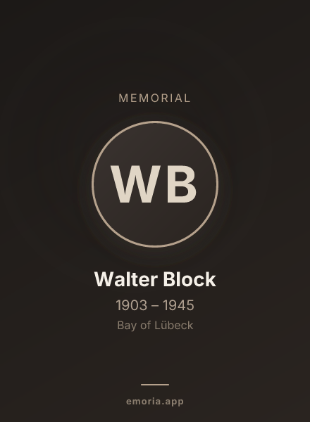Memorial portrait of Walter Block