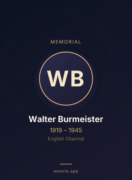 Memorial portrait of Walter Burmeister