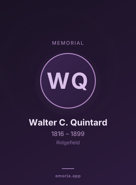 Memorial portrait of Walter C. Quintard