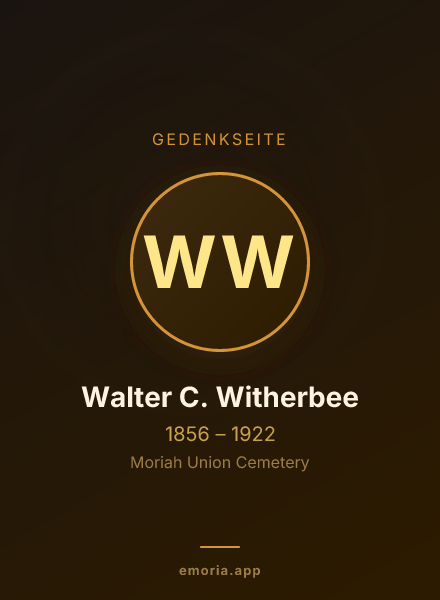 Gedenkportrait von Walter C. Witherbee