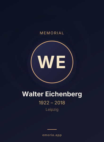 Memorial portrait of Walter Eichenberg