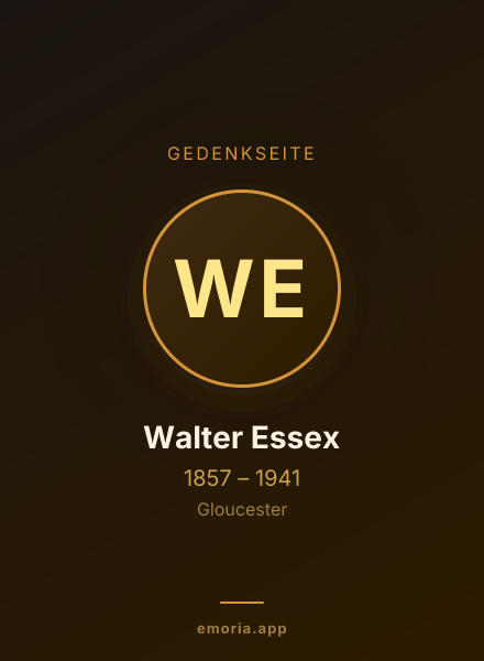 Gedenkportrait von Walter Essex