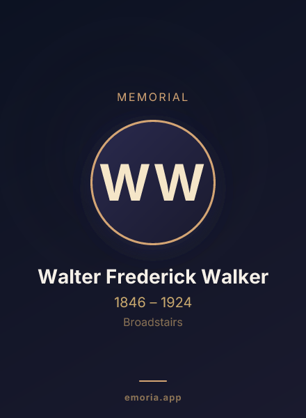 Memorial portrait of Walter Frederick Walker