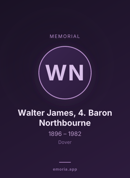 Memorial portrait of Walter James, 4. Baron Northbourne