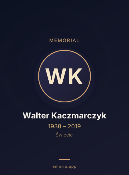 Memorial portrait of Walter Kaczmarczyk