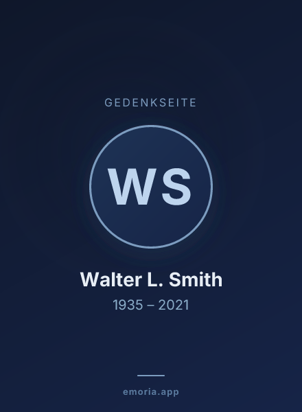 Gedenkportrait von Walter L. Smith