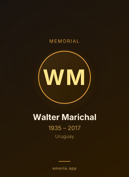 Memorial portrait of Walter Marichal