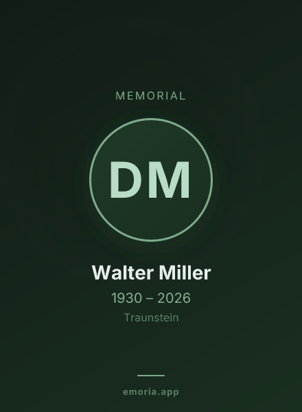 Memorial portrait of Dr. Walter Miller