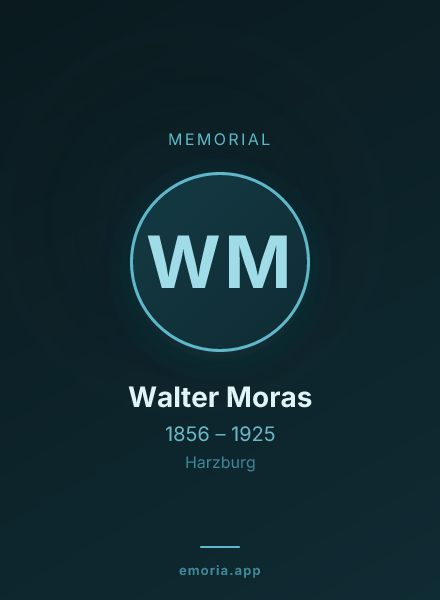 Memorial portrait of Walter Moras