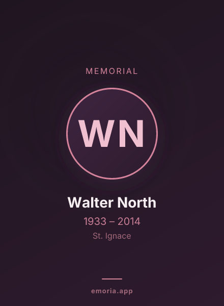 Memorial portrait of Walter North