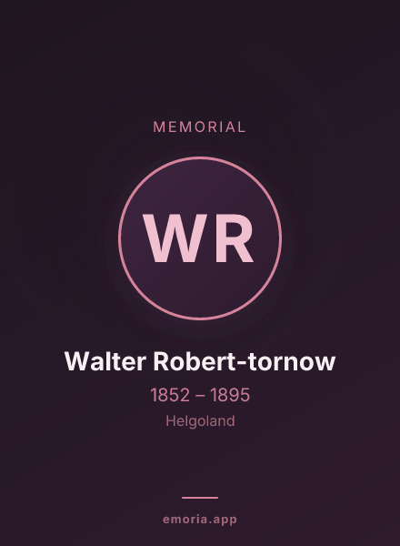 Memorial portrait of Walter Robert-tornow