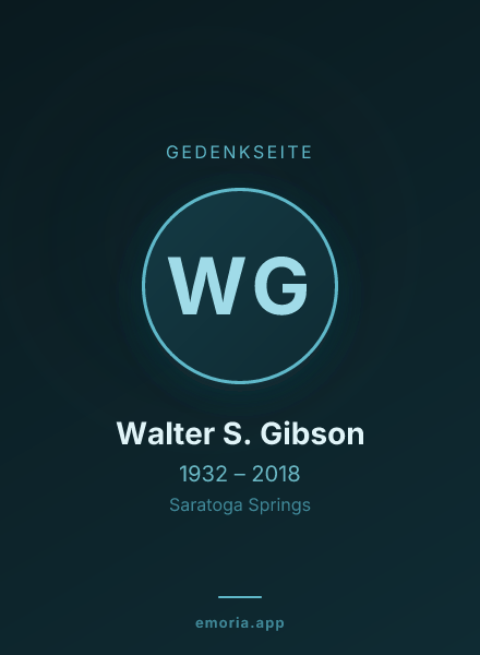 Gedenkportrait von Walter S. Gibson