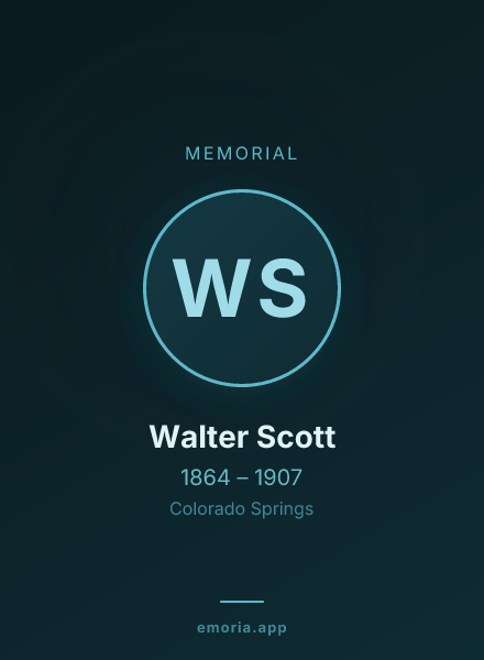 Memorial portrait of Walter Scott