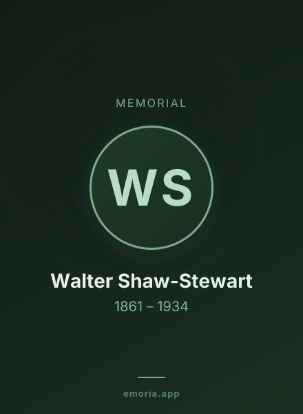Memorial portrait of Walter Shaw-Stewart