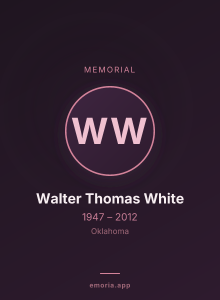 Memorial portrait of Walter Thomas White