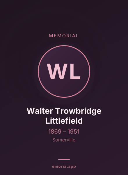Memorial portrait of Walter Trowbridge Littlefield