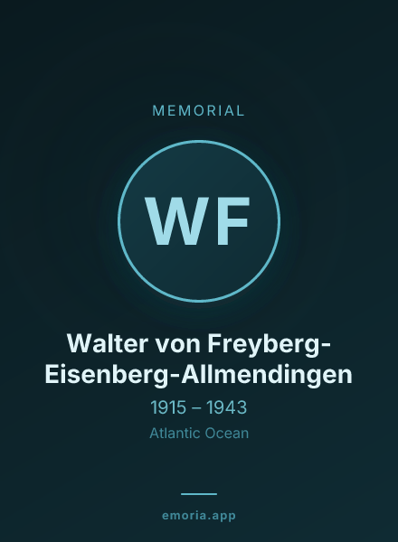 Memorial portrait of Walter von Freyberg-Eisenberg-Allmendingen